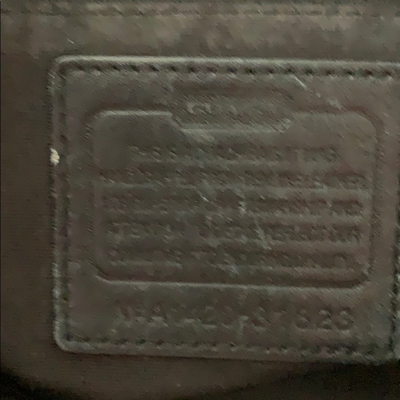 Coach - Black Leather Shoulder Purse with Scarf - Picture 7 of 15